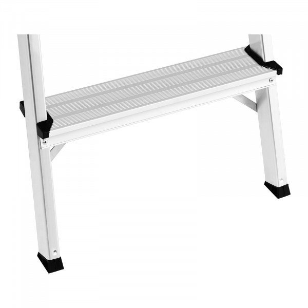 Drabina schodkowa - 2 x 3 stopnie - aluminium - wysokość 64,9 cm MSW 10061650 MSW_AK23E