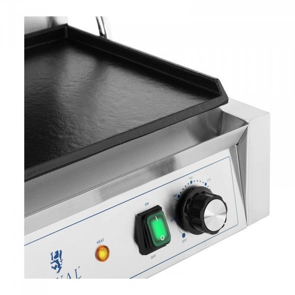 Grill kontaktowy - płyta ryflowana i gładka - Royal Catering - 3600 W ROYAL CATERING 10011990 RCPKG-3600-M