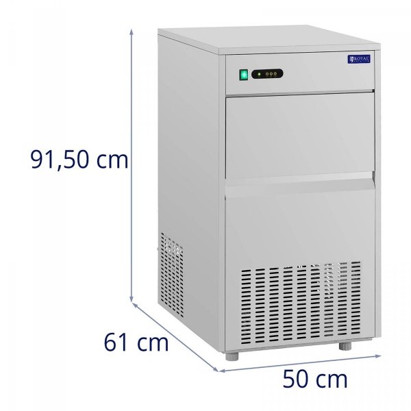 Kostkarka do lodu - 50 kg/24 h - pojemność 25 kg ROYAL CATERING 10012820 RCIC-50FI