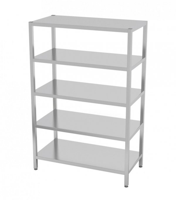 Regał magazynowy skręcany, 5 półek pełnych 900 x 600 x 1800 mm POLGAST 335096SK 335096SK