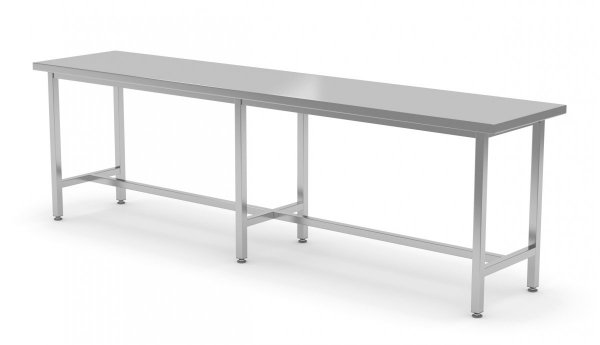 Stół centralny wzmocniony bez półki 2600 x 700 x 850 mm POLGAST 111267-6 111267-6