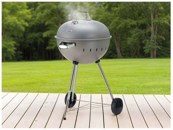 GRILL WĘGLOWY OKRĄGŁY 54CM SZARY YATO YG-20301