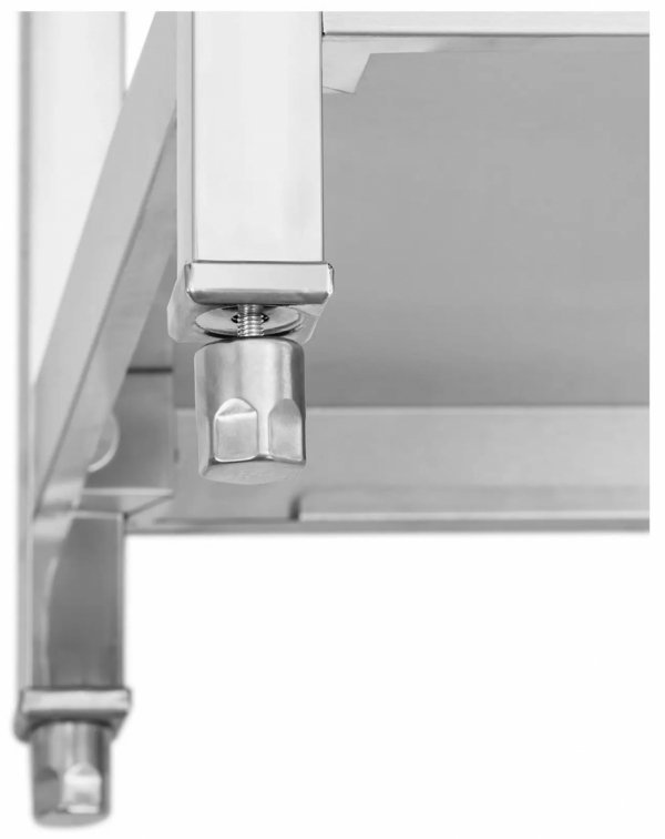 Stół ze zlewem - dwukomorowy - stal nierdzewna - 180 x 70 x 97 cm - Royal Catering 10013165 RCGS-2B180D7