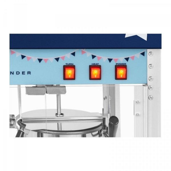 Maszyna do popcornu - 1600 W - niebieska ROYAL CATERING 10011099 RCPS-BB1