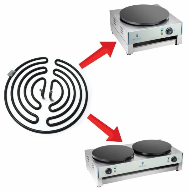 Grzałka do naleśnikarki 10010252 i 10010253 ROYAL CATERING 19002355