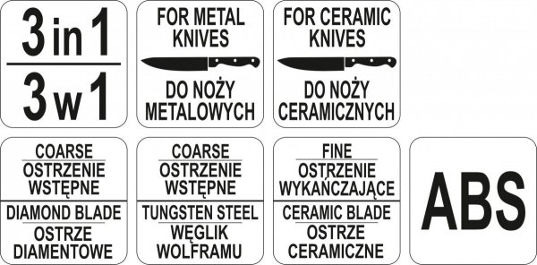 OSTRZAŁKA DO NOŻY 3W1 YATO YG-02351 YG-02351