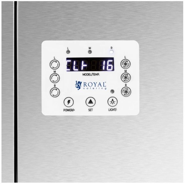 Granitor - 3 x 12 l - oświetlenie LED - cyfrowy panel sterowania - Royal Catering 10013201 RCSL 3/12A