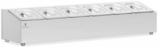  Ekspozytor na pojemniki GN - 6 GN 1/6 - 11,4 l - Royal Catering 10012753  RCPN-04