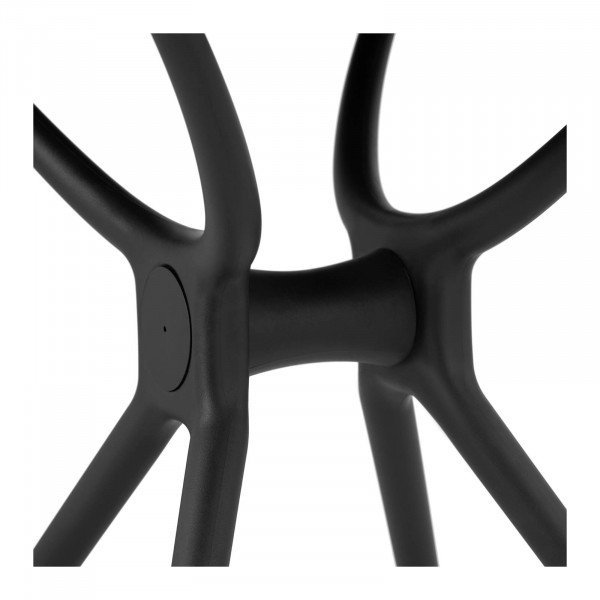 Stół - kwadratowy - 80 x 80 cm - szklany blat FROMM STRACK 10260324 STAR_DESK_35