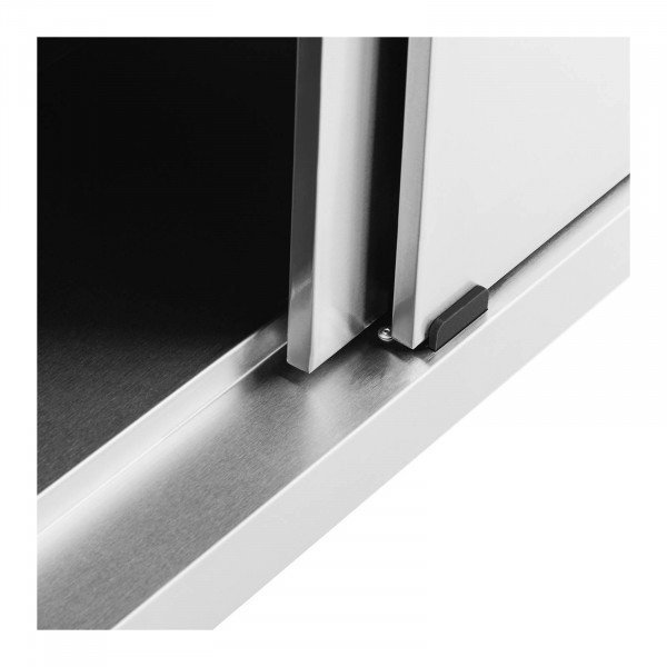 Stół roboczy z szafką - rant - 180 x 60 cm - 600 kg ROYAL CATERING 10011677 RCSSCB-180X60-E-B