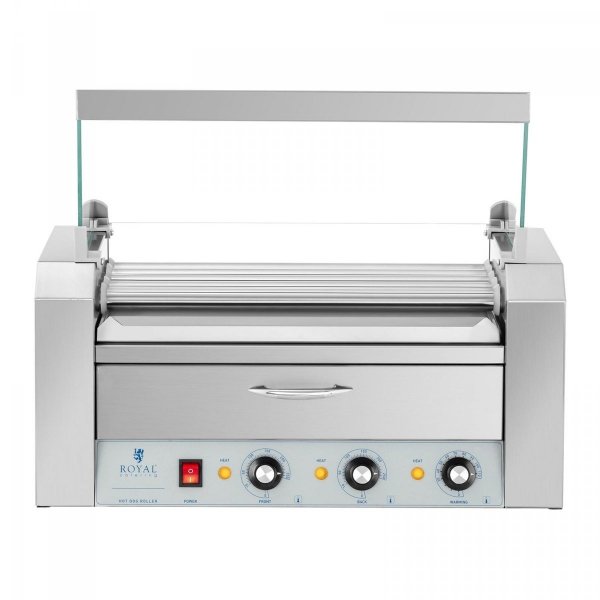 Grill rolkowy - 5 rolek - stal nierdzewna ROYAL CATERING 10011691 RC-RG5DC
