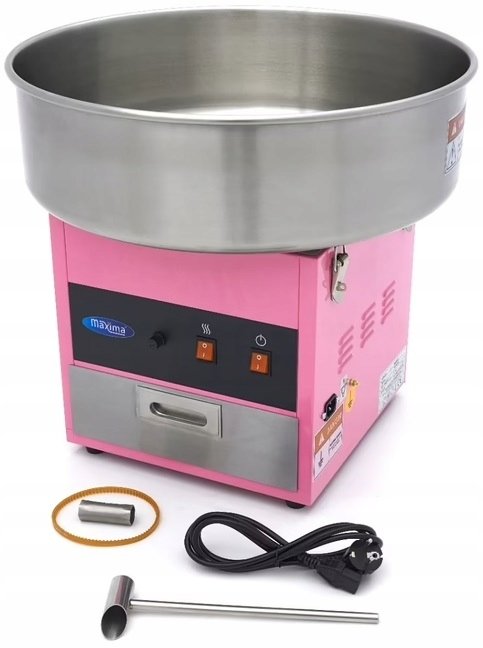 Maszyna do Waty Cukrowej - Ø 52 cm - Różowa MAXIMA 09506000 8720783966189