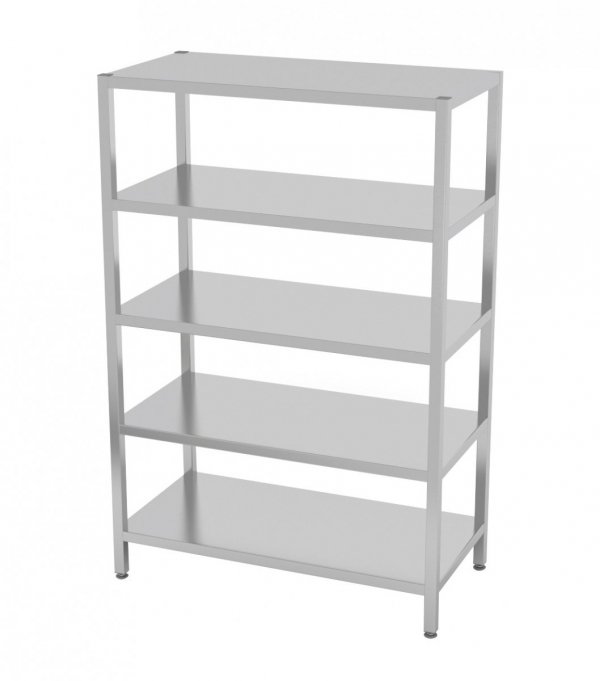 Regał magazynowy skręcany, 5 półek pełnych 700 x 400 x 1800 mm POLGAST 335074SK 335074SK