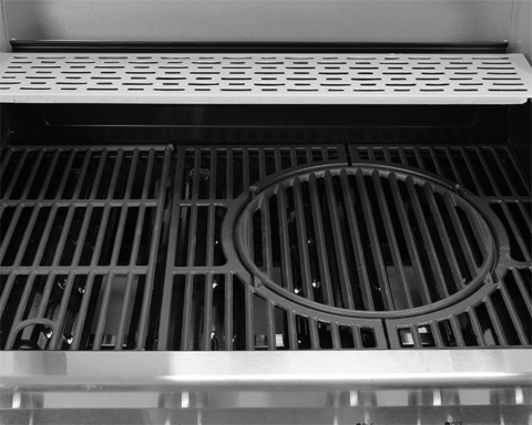 GRILL GAZOWY 3+1 STAL NIERDZEWNA 11,5KW, Z SZYBĄ YATO YG-20015