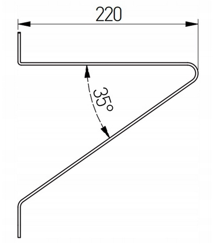 Półka CZARNA loft 90 x 30 cm do ściany wraz z kompletem haków