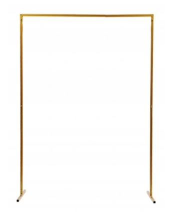 Złoty łuk ślubny stojak na tło 150 x 200 cm, stelaż brama srebrny pod balony