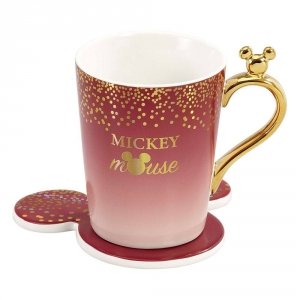 Myszka Miki - Kubek z podstawką berry glitter Disney