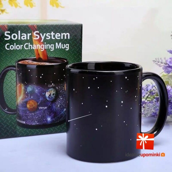 Magiczny kubek Układ słoneczny (termoaktywny)