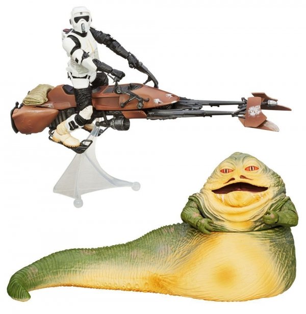 Star Wars Black Series DeLuxe Speeder Bike with Biker Scout