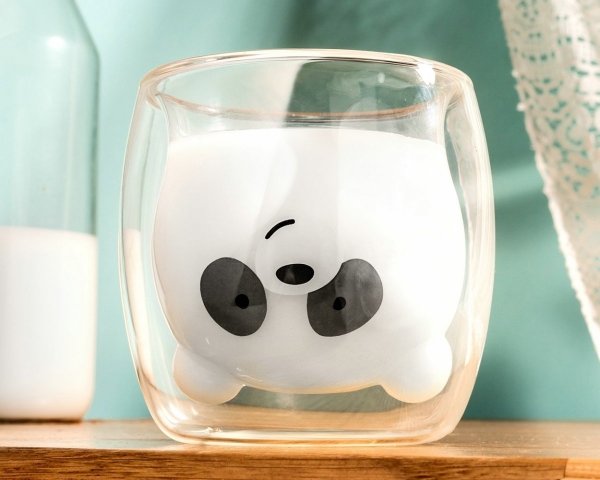 Szklanka panda podwójne ścianki