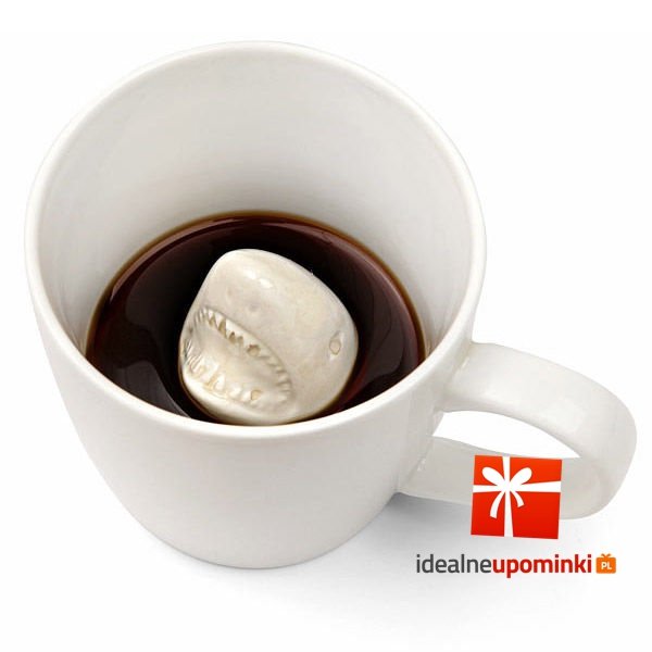 Kubek rekin 3D - porcelanowy kubek idealny na prezent