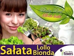 Baby Leaf Sałata liściowa Lollo Bionda (Lactuca sativa) nasiona 1,5g