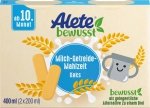 Alete kaszka do picia Zbożowa Z Herbatnikami 2x200ml 10m