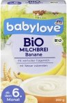 Babylove Bio mleczna kaszka Bananowa 6m 250g