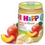 HIPP BIO Owoce Brzoskwinia Banan Jabłko 190g 5m