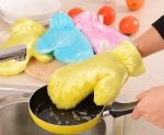 Nieprzemakalna Rękawiczka do czyszczenia garnków Żółta