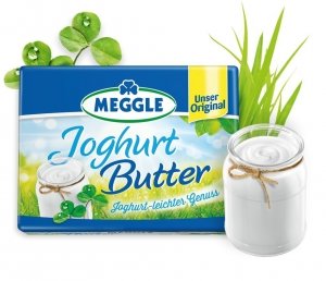 Meggle Masło jogurtowe 65% tłuszczu 250g