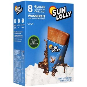 Sun Lolly Cola lody Wodne do mrożenia 8 szt 480ml