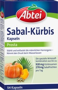 Abtei Kapsułki z Dynią Wspom. Funkcji Pęcherza Moczowego 54szt
