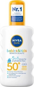 Nivea Spray Sensitiv Dzieci Opalania Słońce 50+ z Niemiec 200ml