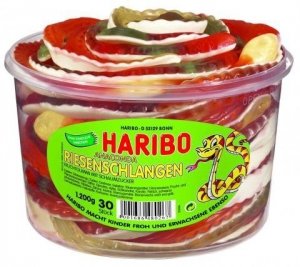 Haribo żelki owocowe Anakonda Węże XXL 35cm 1,2kg