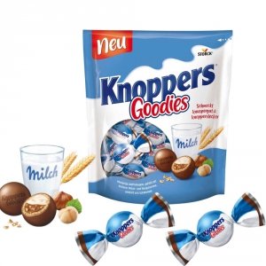 Knoppers Goodies Kulki Waflowe nadziewany Orzechami Kremem 180g