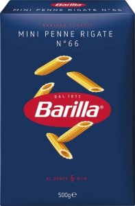 Barilla Włoski makaron Mini Penne Rigate n. 66 Rurki 500g do Sałatek
