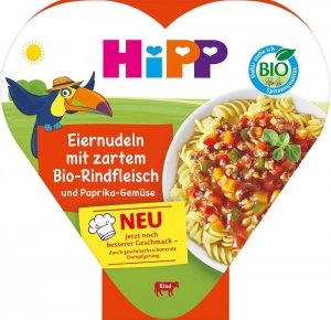 Hipp Bio Obiadek Dzieci Makaron Warzywa Wołowina 1r 250g