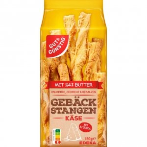 GG Pszenno Drożdżowe Paluszki Pałki Serowe Gouda 150g