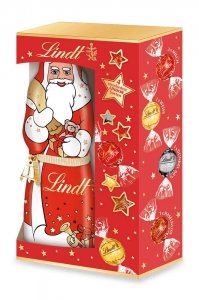 Lindt Czekoladowy Mikołaj + Pralinki Lindor 197g