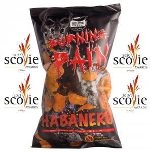 Puszta Peppers Burnine Pain Chipsy Ziemniaczane Habanero  200000 Scoville’a  80g DE