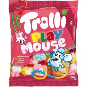 Trolli Play Mouse Żelki Owocowo Piankowe Bez Laktozy Glutenu 150g