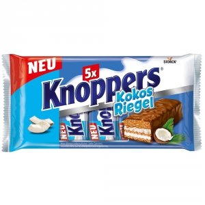 Knoppers Batoniki Krem Kokosowy Karmel 5szt 200g