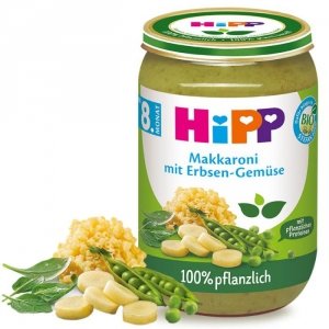 Hipp Wegański obiad Makaron Groszek Szpinak Marchewka 8m 220g