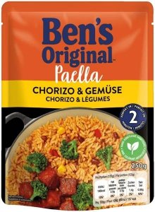 Ben`s Paella Chorizo Warzywa gotowe Danie 250g