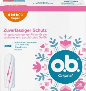 OB Super Original 56 szt Tampony z Niemiec