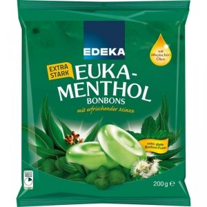 Cukierki Euka Menthol Eukaliptus Extra Mocne 200g