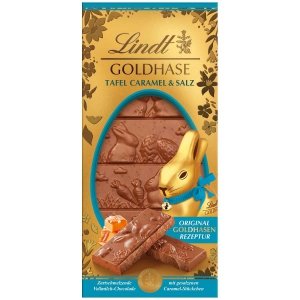 Lindt Wielkanocna Tabliczka Mleczna Czekolada Słony Karmel 120g