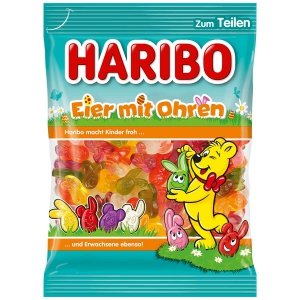 Haribo Wielkanocne Żelki Zajączki Króliczki Owocowe 200g z Niemiec