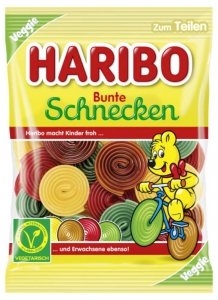 Haribo Ślimaki o smaku owocowym i cola 160g z Niemiec